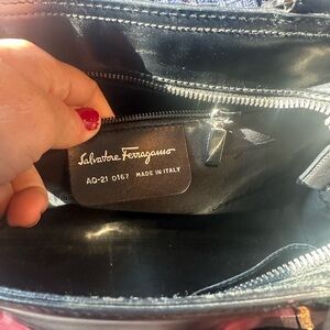 Salvatore Ferragamo Black Leather Bag